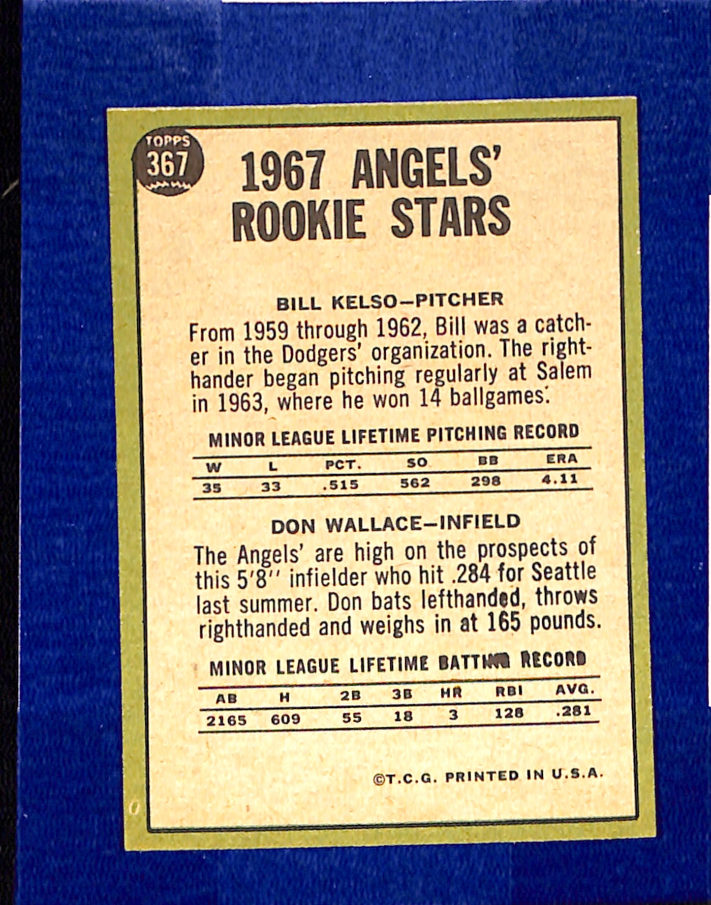 1967 Topps #367 Angels 1967 Rookie Stars PACK FRESH HOF10010422