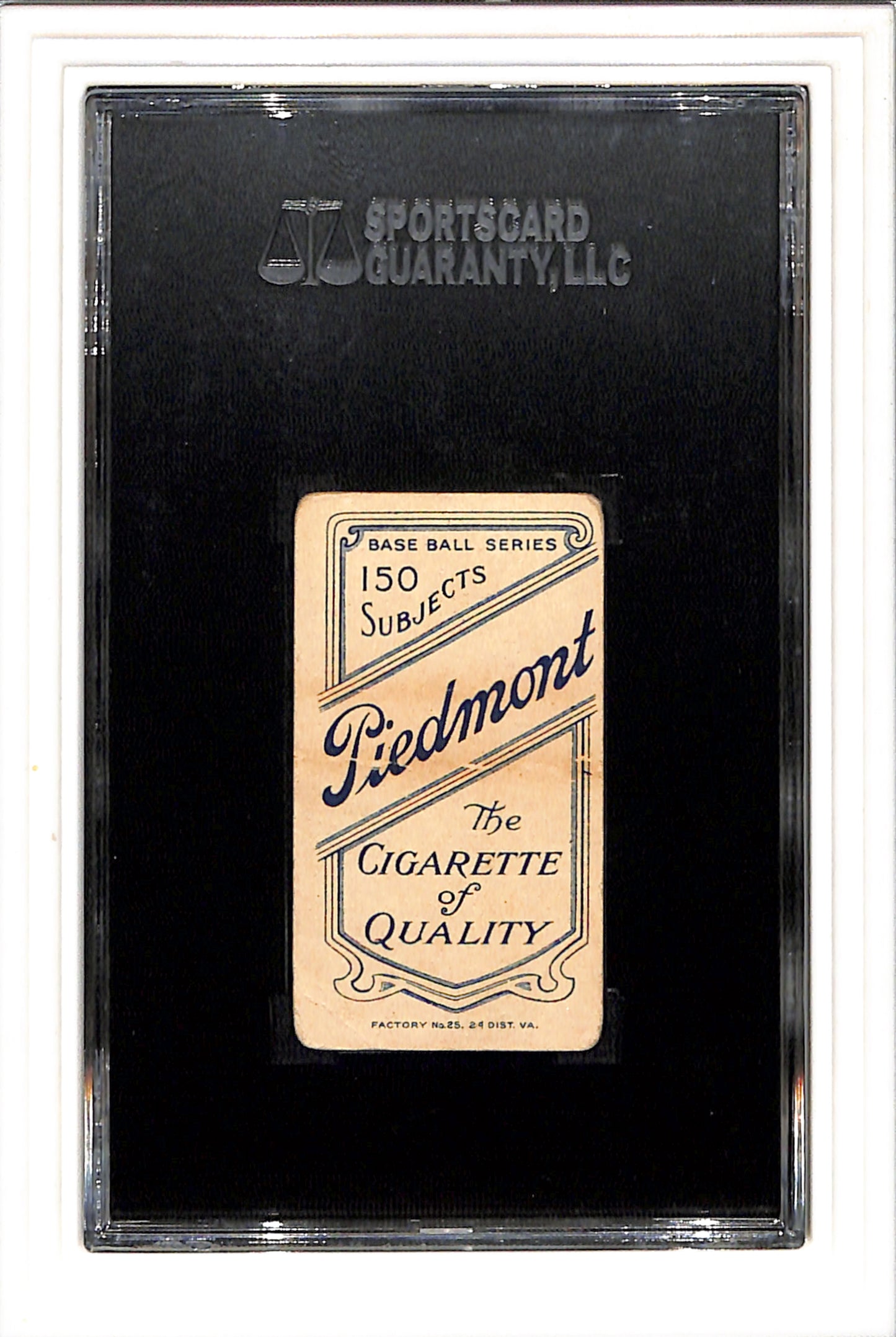 1909-11 T206 Piedmont 150 Ed Abbaticchio SGC 2.5 SN