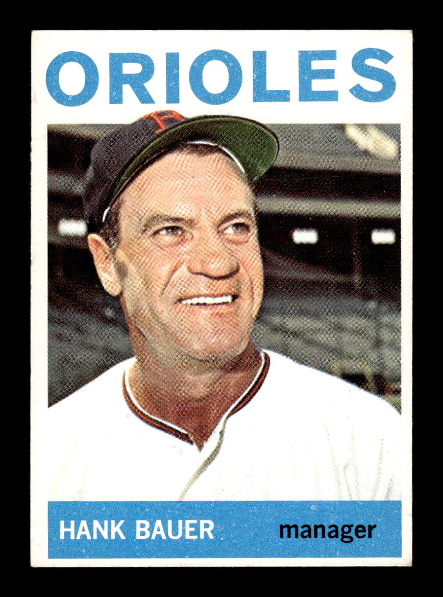 1964 Topps #178 Hank Bauer Baltimore Orioles VGEX HOF10011636