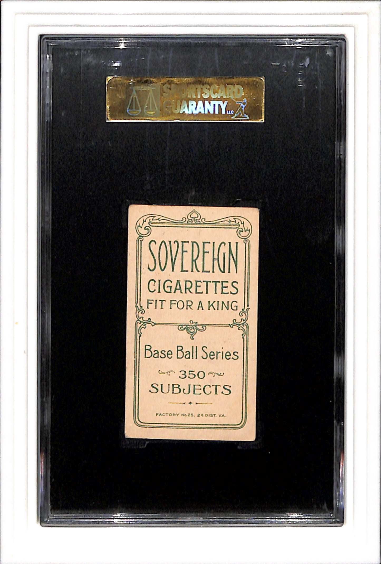 1909-11 T206 Sovereign 350 Jack Dunn SGC 5 SN 1214957
