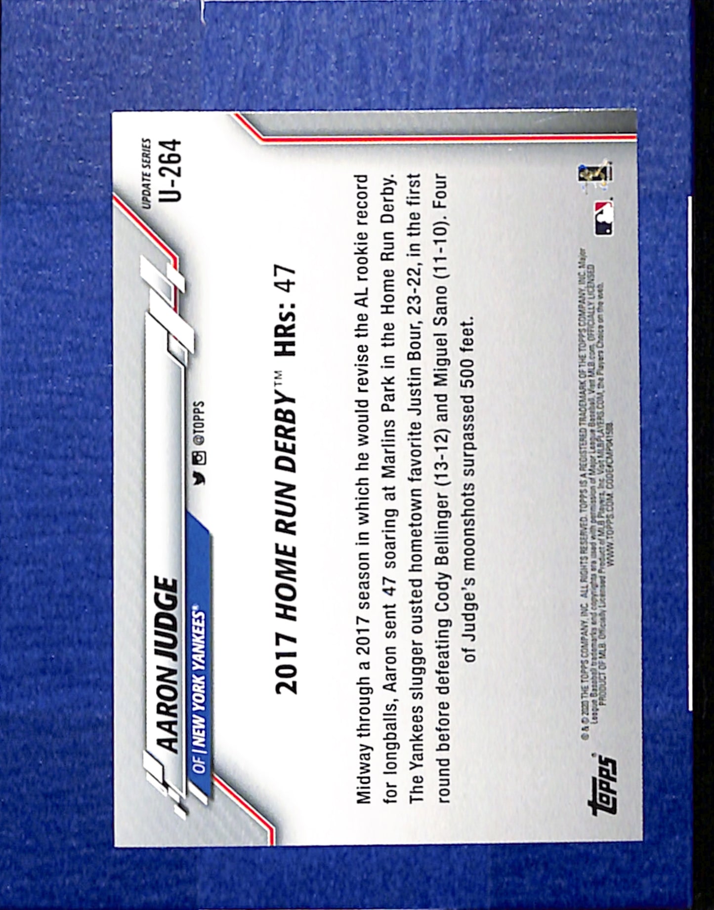 2020 Topps Update #U-264 Aaron Judge New York Yankees NMT CS26014406