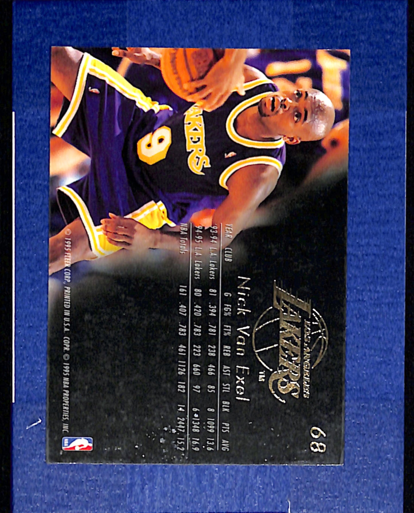 1995-96 Flair #68 Nick Van Exel Los Angeles Lakers NMT CS26014427