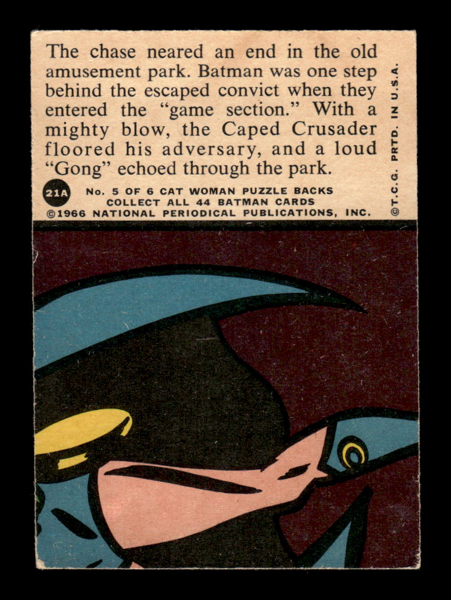 1966 Topps Batman Series A (Red Bat Logo) #21A Batman Wins a Prize VG CS26014507