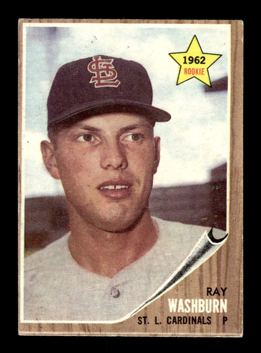 1962 Topps #19 Ray Washburn St. Louis Cardinals EX CS26014577