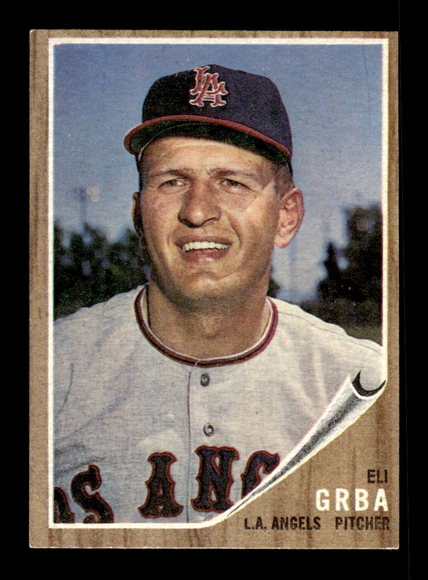 1962 Topps #96 Eli Grba Los Angeles Angels EX CS26014637