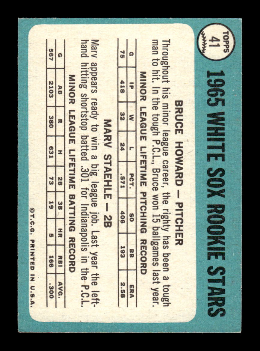 1965 Topps #41 White Sox 1965 Chicago White Sox EXMT CS26015341