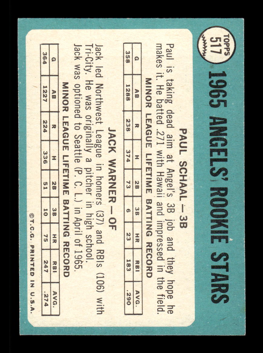 1965 Topps #517 Los Angeles Angels EXMT CS26015749