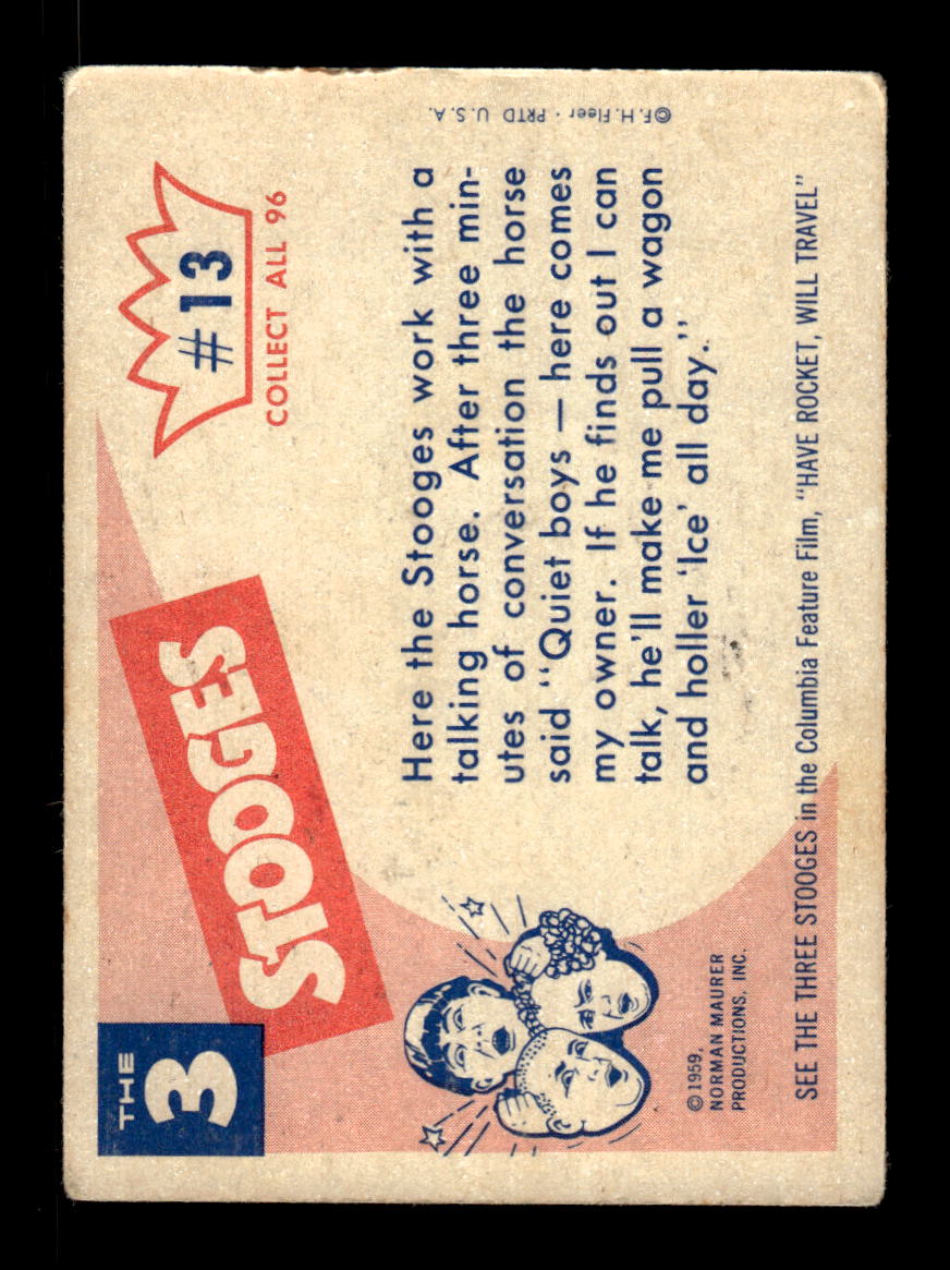 1959 Fleer The Three Stooges #13 VG CS26016351