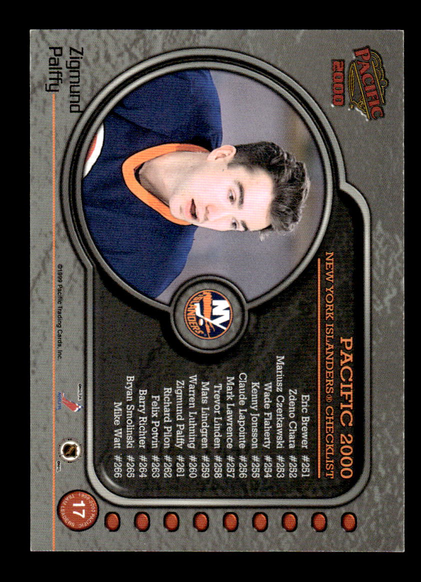 1999-00 Pacific #17 Zigmund Palffy New York Islanders EX CS26017192