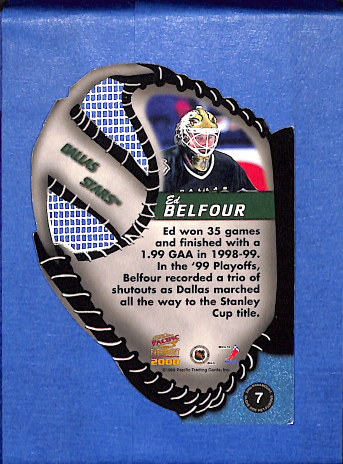 1999-00 Pacific Paramount #7 Ed Belfour Dallas Stars EXMT CS26017223