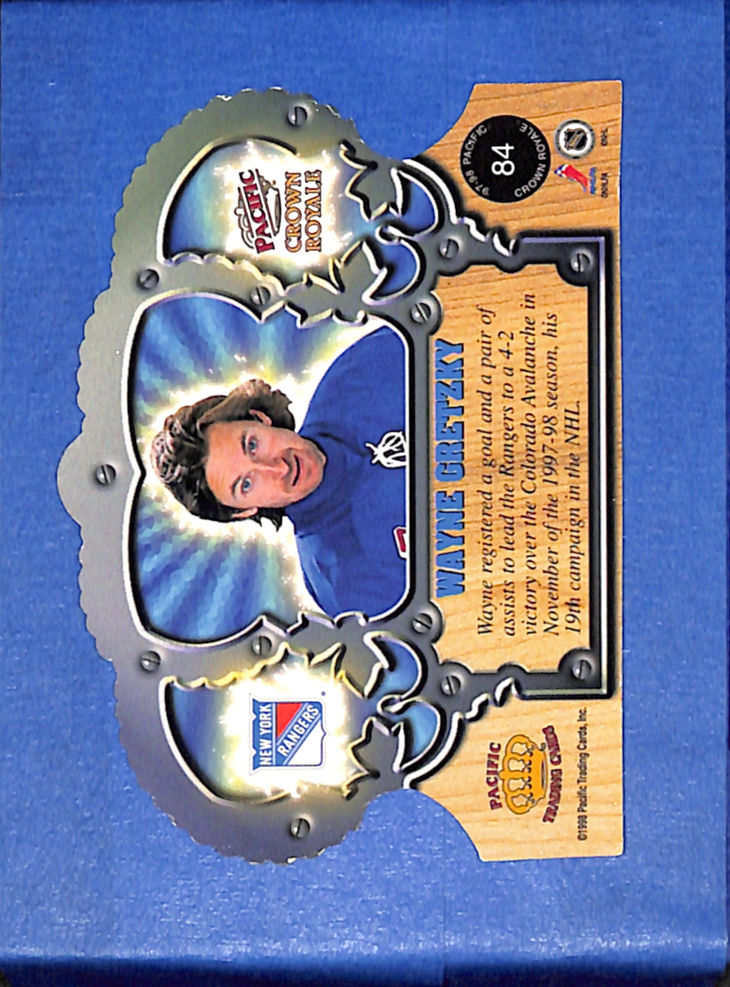 1997-98 Pacific Crown Royale #84 Wayne Gretzky New York Rangers EXMT CS26017237