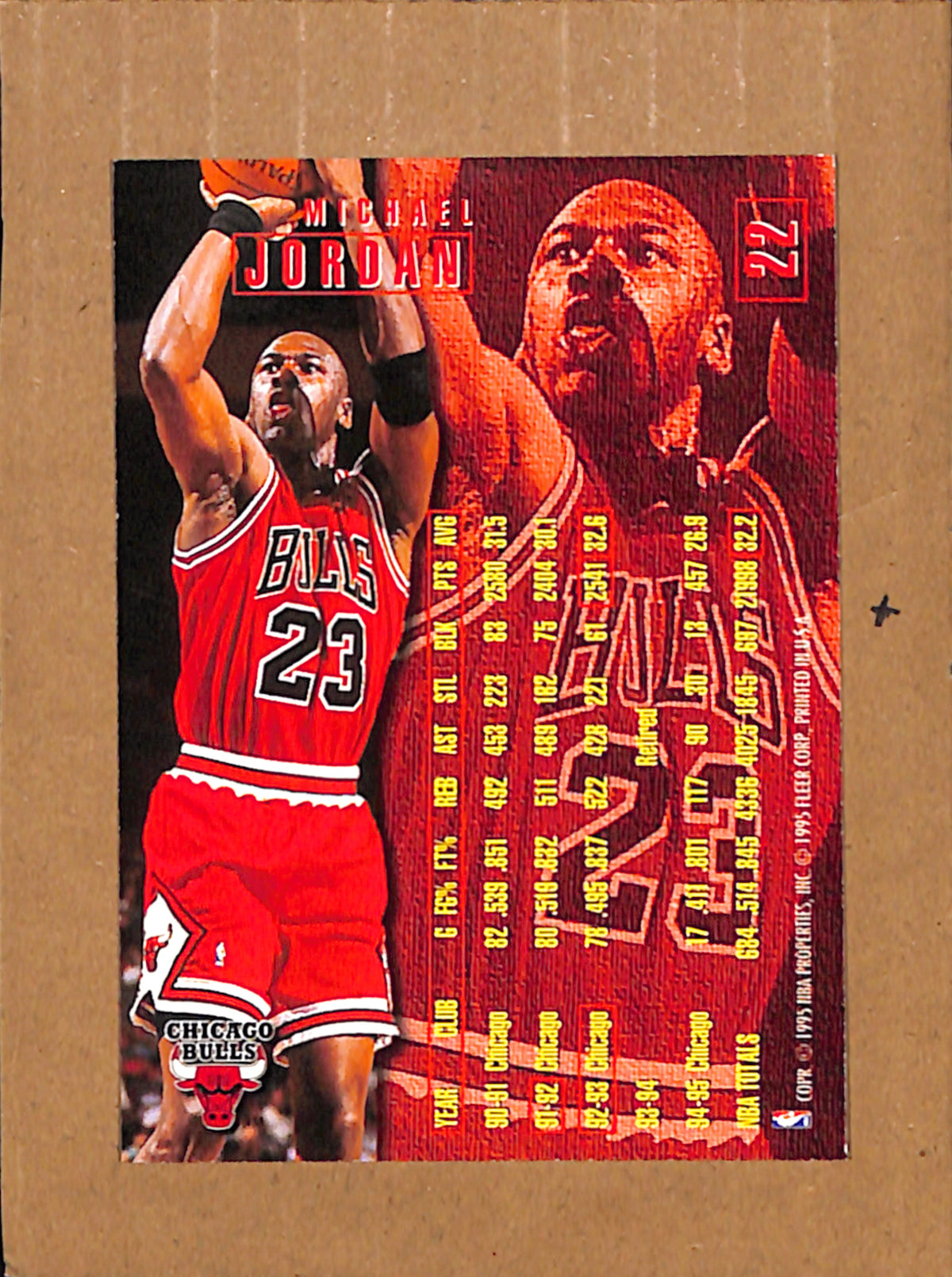 1995-96 Fleer #22 Michael Jordan Chicago Bulls NMT CS26017874