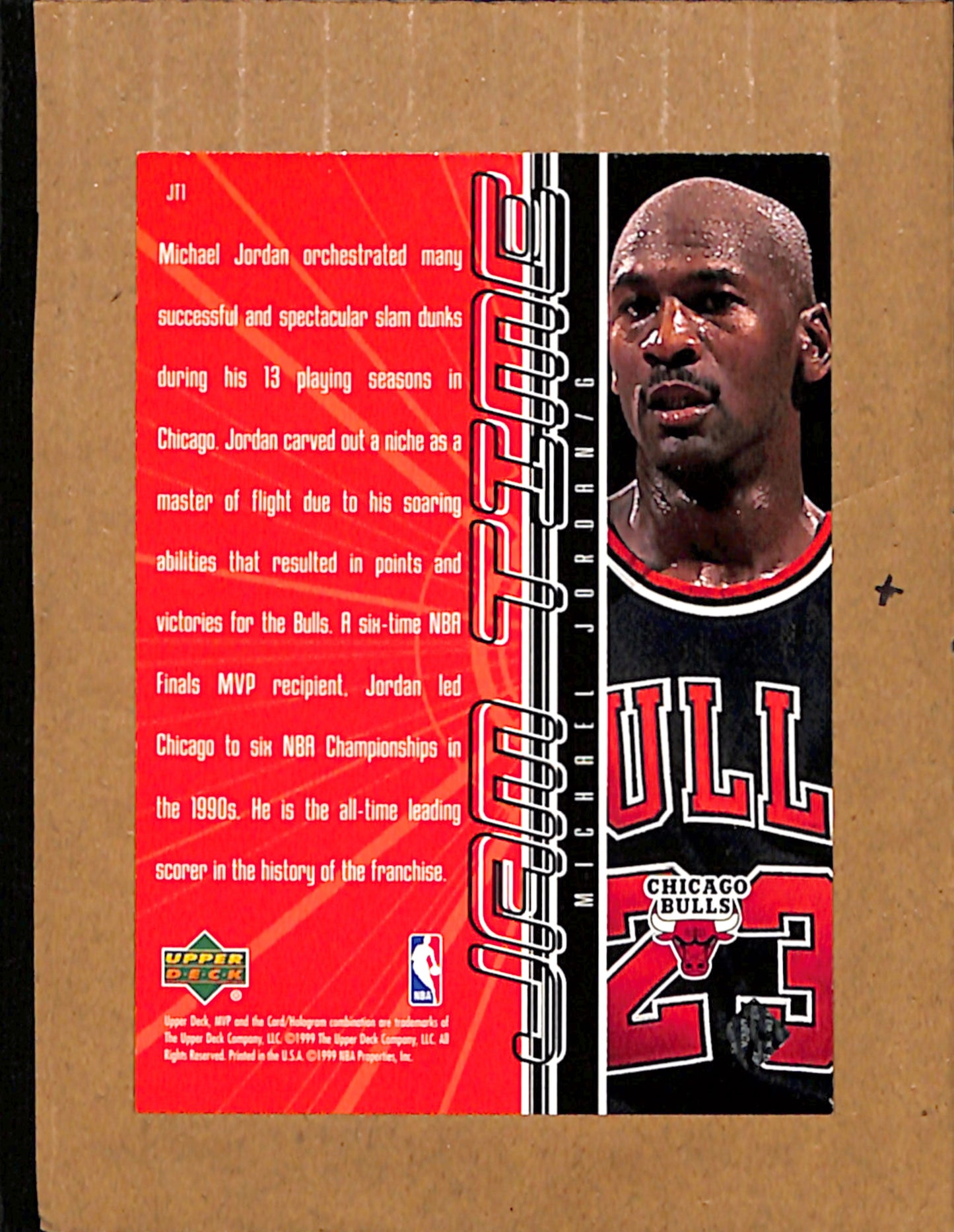 1999-00 Upper Deck MVP #JT1 Michael Jordan Chicago Bulls NMT CS26017905