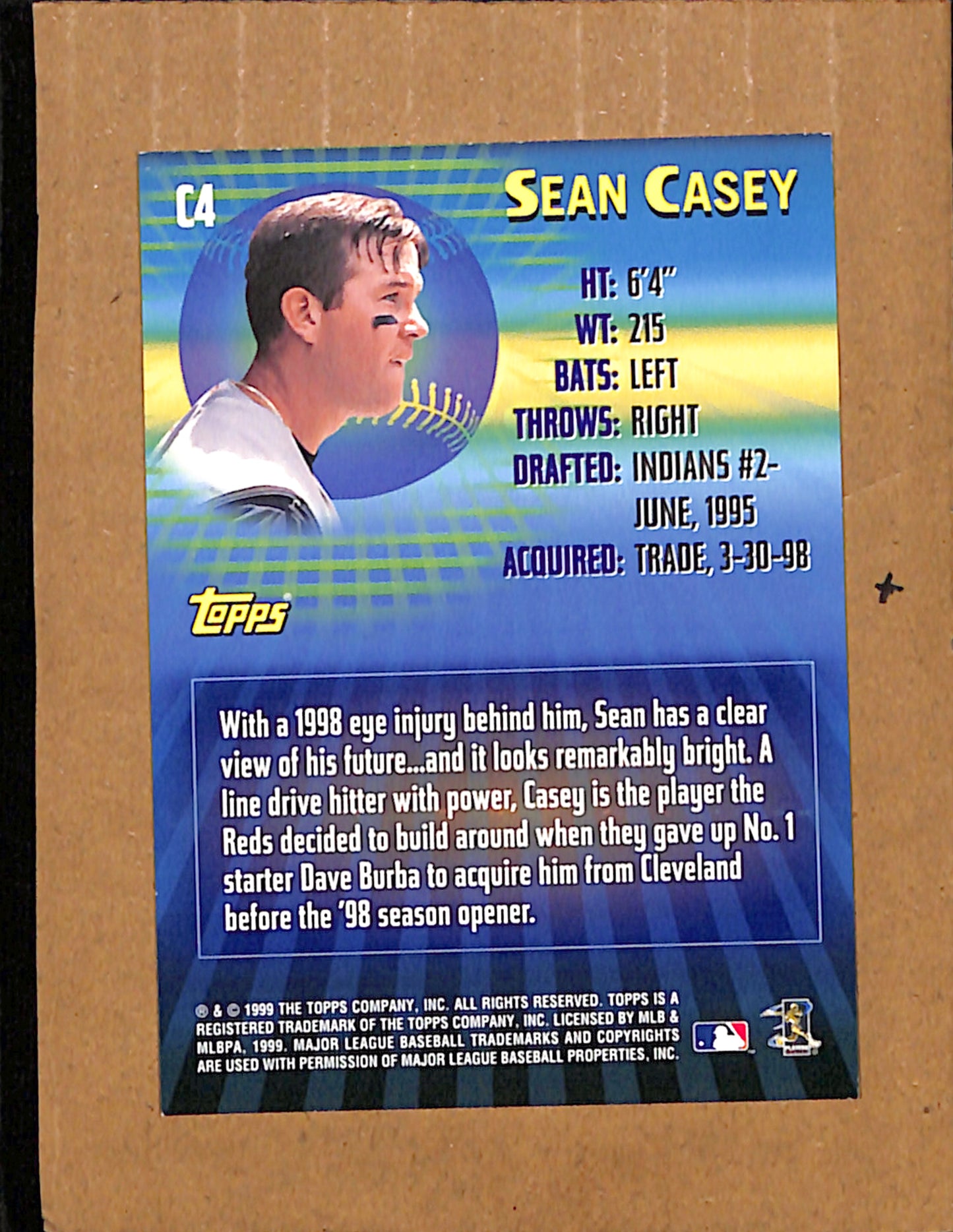 2000 Topps #C4 Sean Casey Cincinnati Reds NMT CS26017913