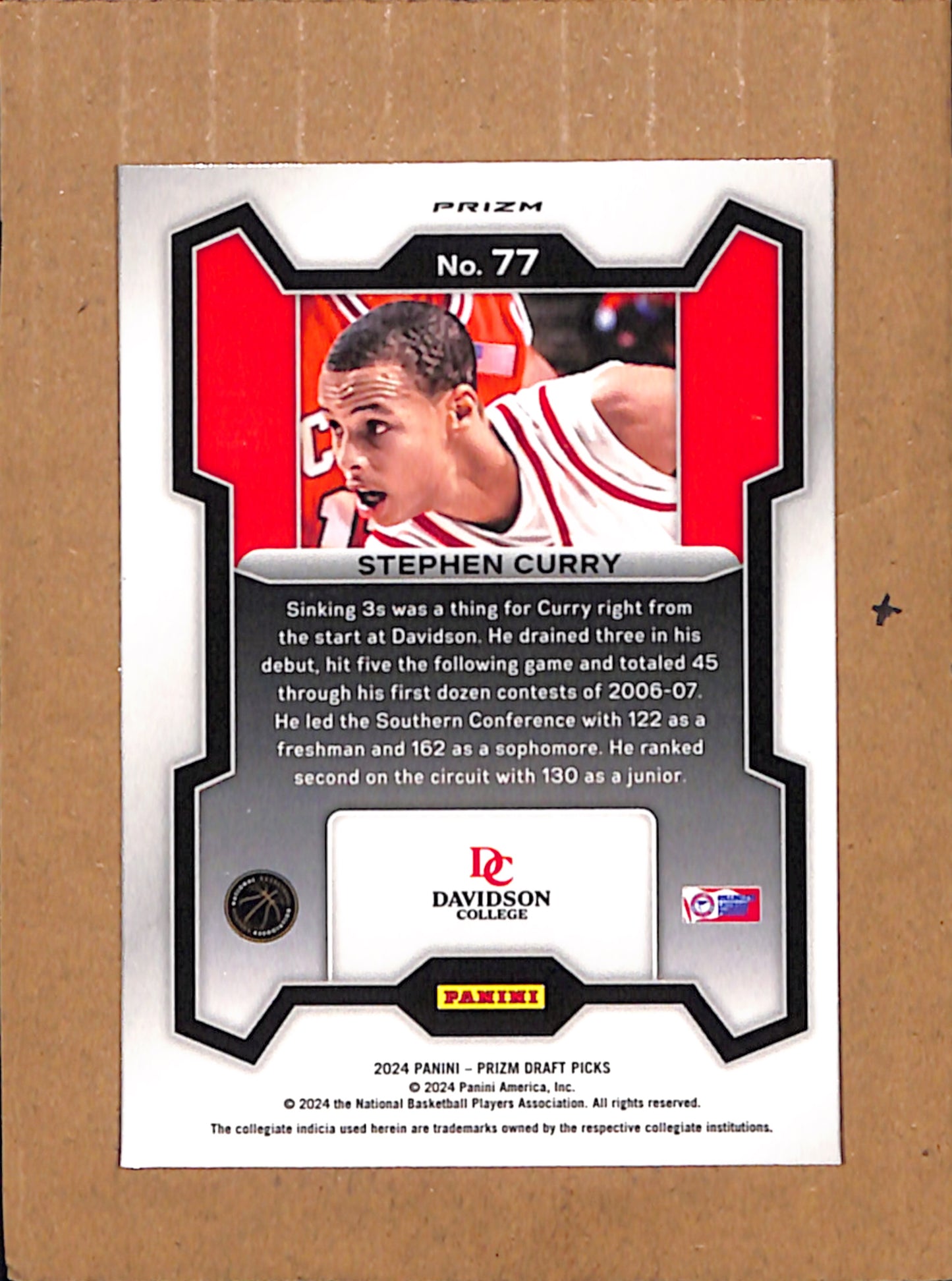 2024 Panini Prizm Draft Picks #77 Stephen Curry Prizms Purple CS26017925