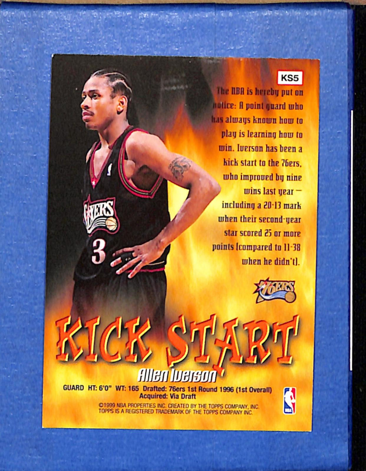 1998-99 Topps #KS5 Allen Iverson 76ers NMT CS26018686