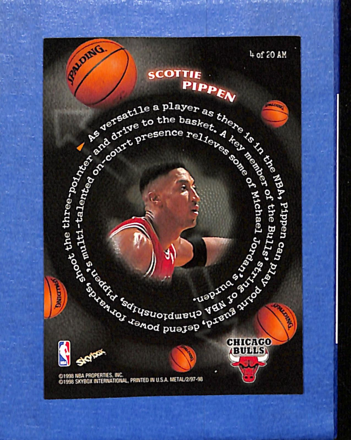 1997-98 Metal Universe Championship #4AM Scottie Pippen Bulls NMT CS26018697