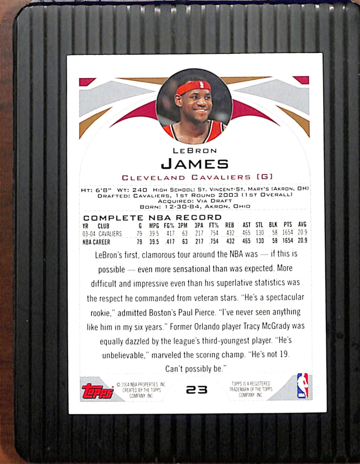 2004-05 Topps #23 LeBron James Cavaliers NMT CS26018703