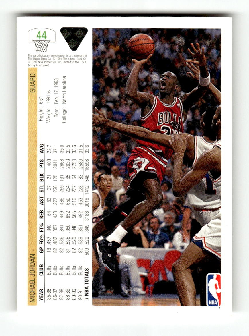 1991-92 Upper Deck #44 Michael Jordan Bulls EXMT CS26019126