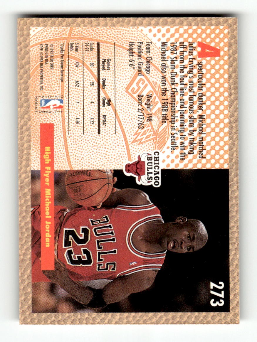 1992-93 Fleer #273 Michael Jordan Bulls EXMT CS26019130