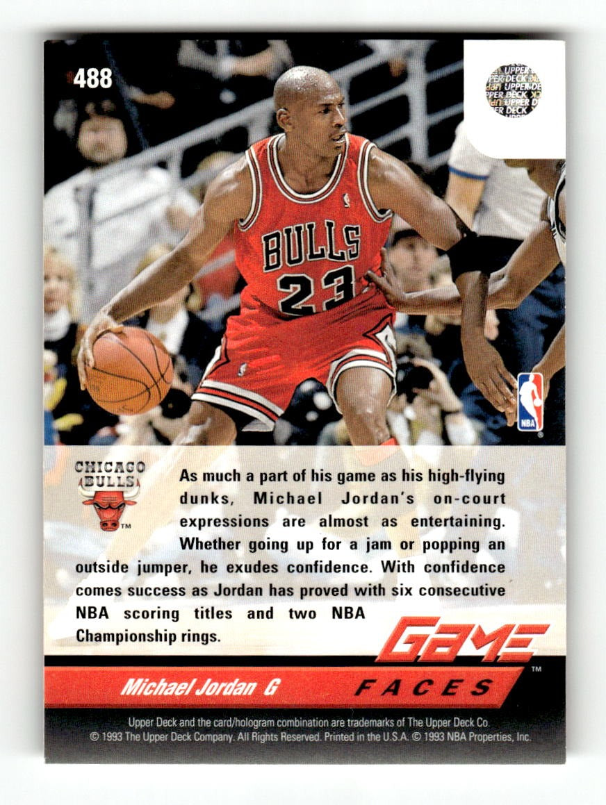 1992-93 Upper Deck #488 Michael Jordan Bulls EXMT CS26019179