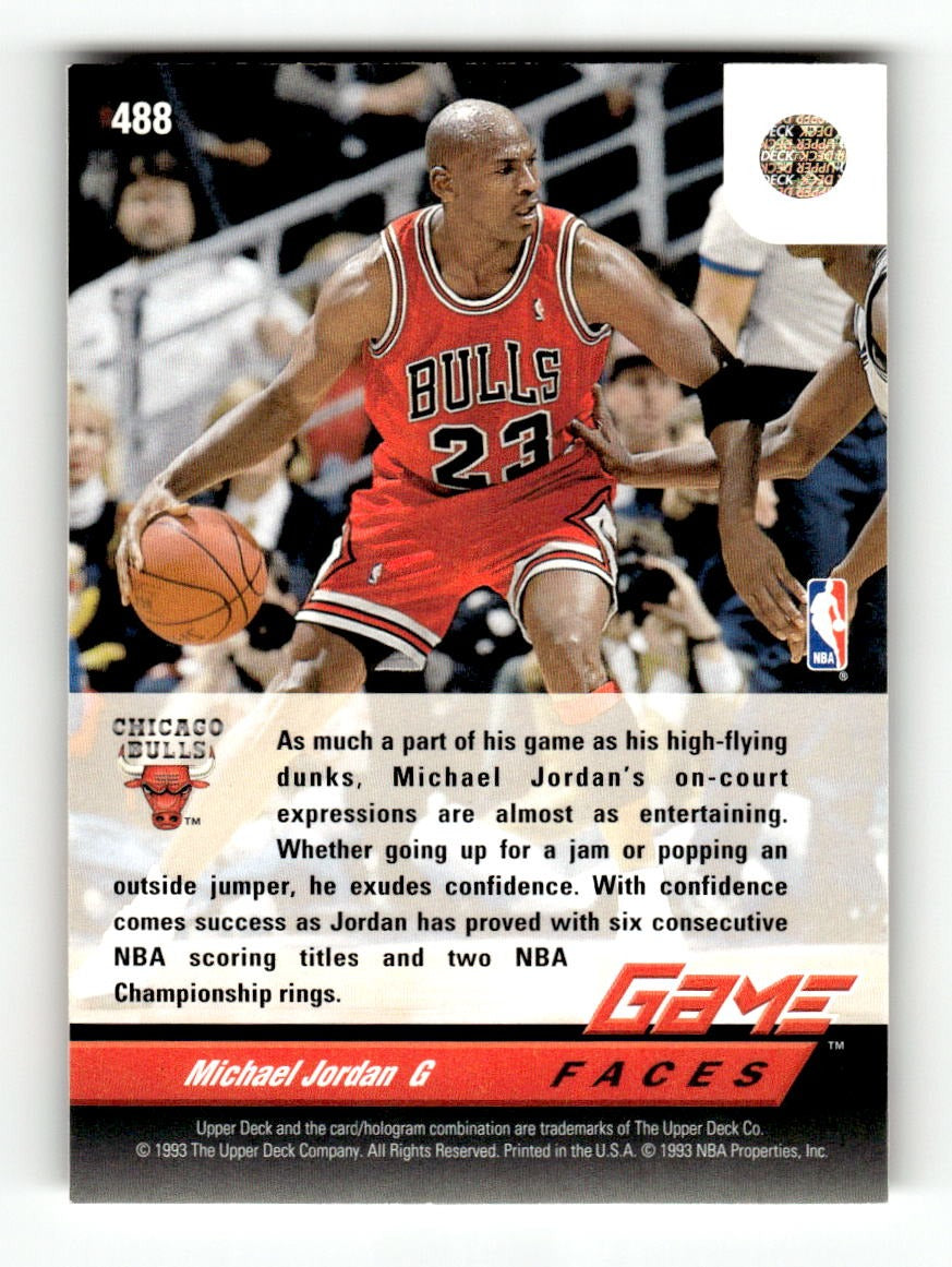 1992-93 Upper Deck #488 Michael Jordan Bulls EXMT CS26019195