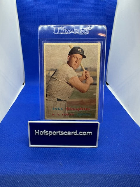 1957 Topps #215 Enos Slaughter VGEX
