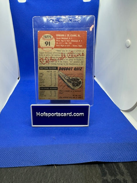 1953 Topps #91 Ebba St. Claire VG