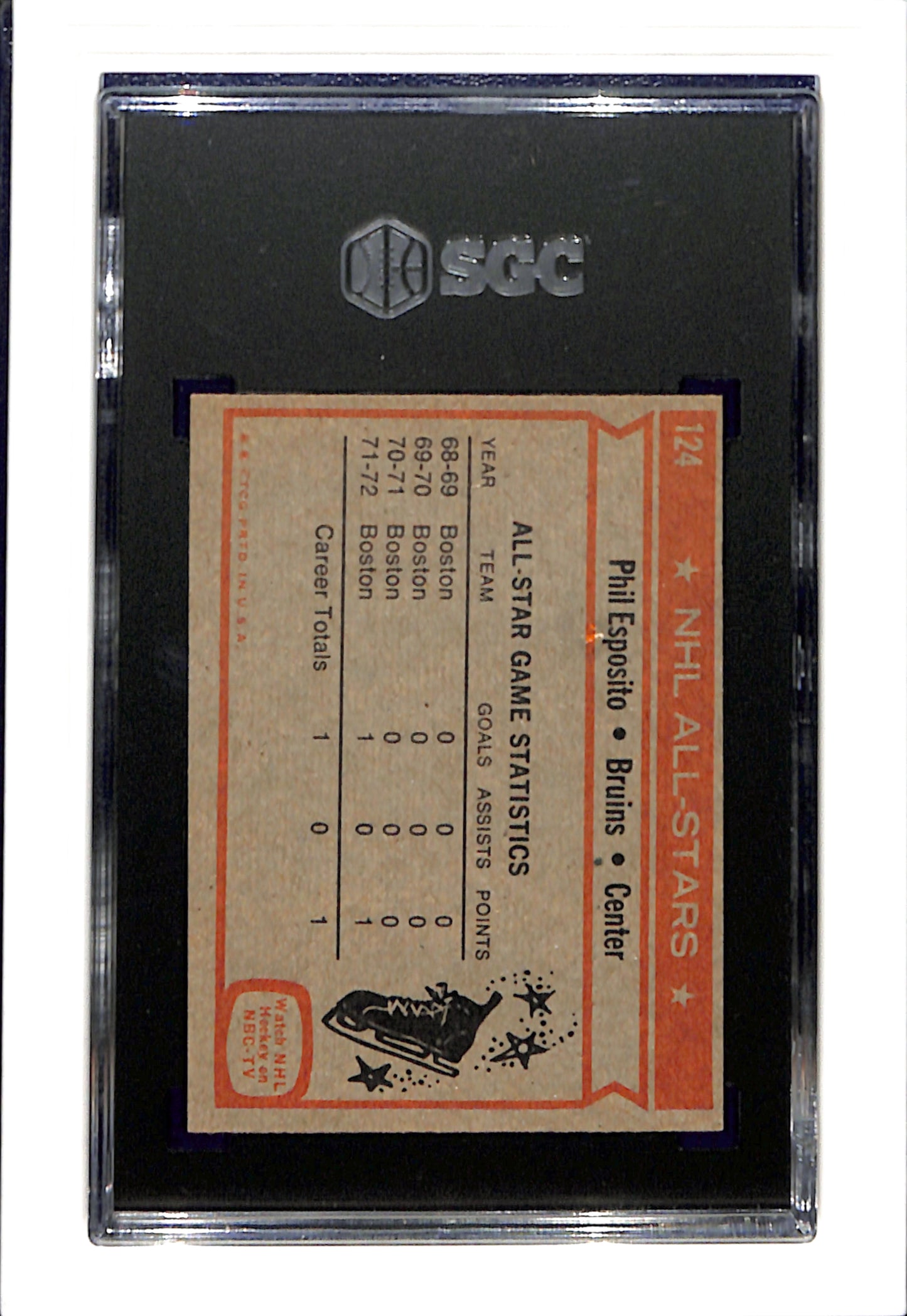 1972-73 Topps #124 Phil Esposito SGC 6 SN 0978134