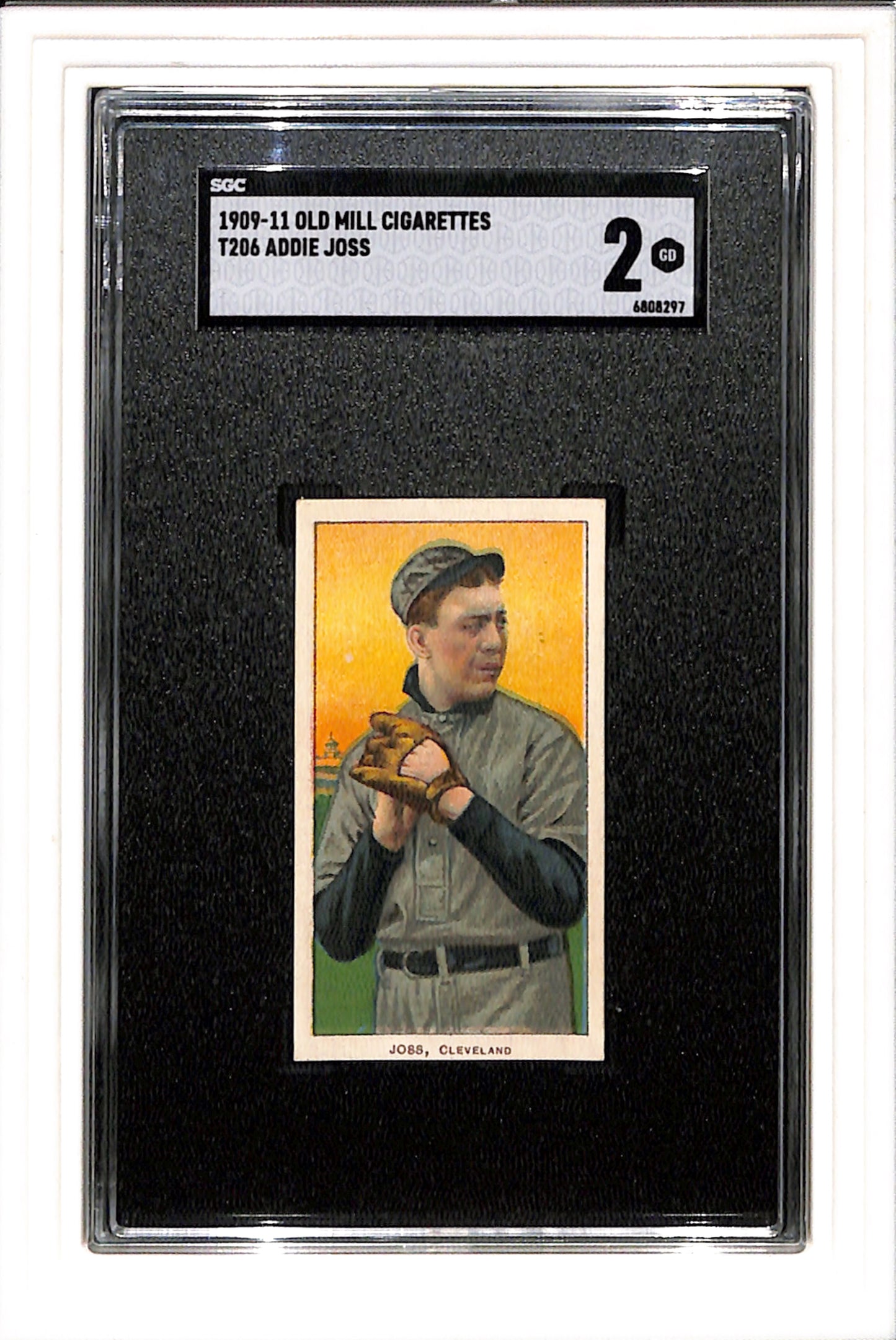 1909-1911 T206 Addie Josh Old Mill SGC 2 SN 6808297