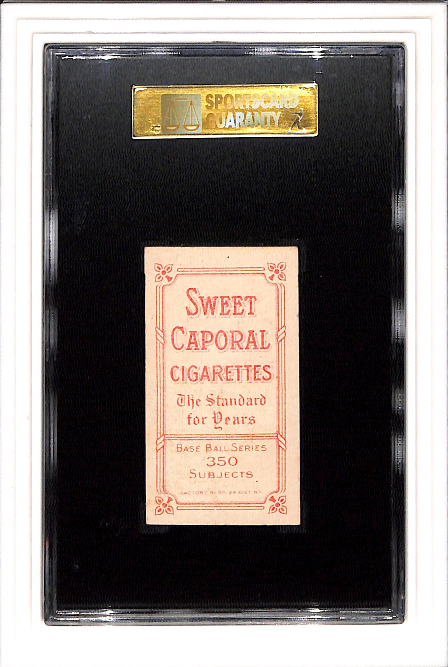 1909-1910 T206 Ed Willetts SGC 5.5 Sweet Caporal Bat On Shoulder