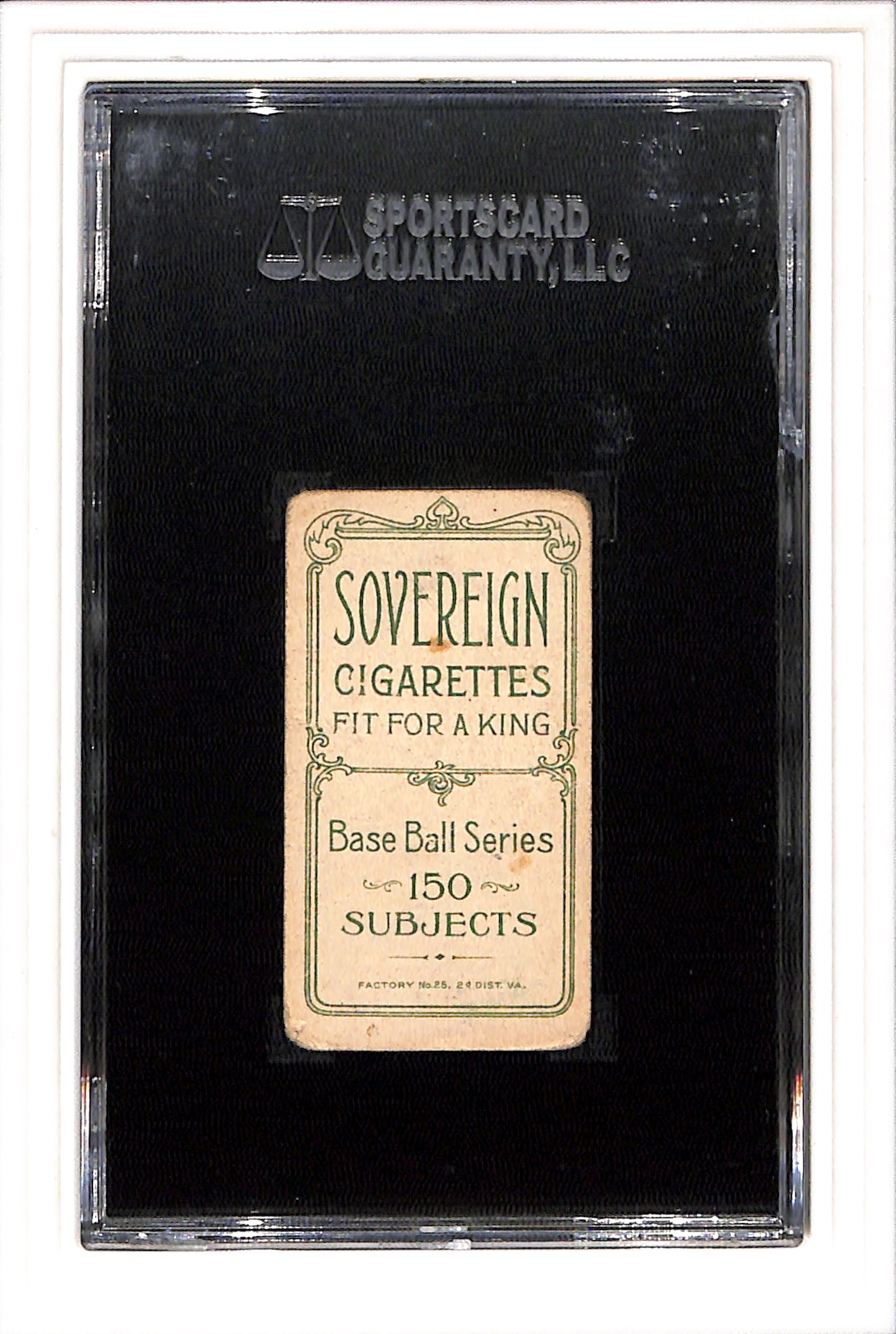 1910 T206 George Gibson Sovereign 150 SGC 2 Tough Card Low Pop