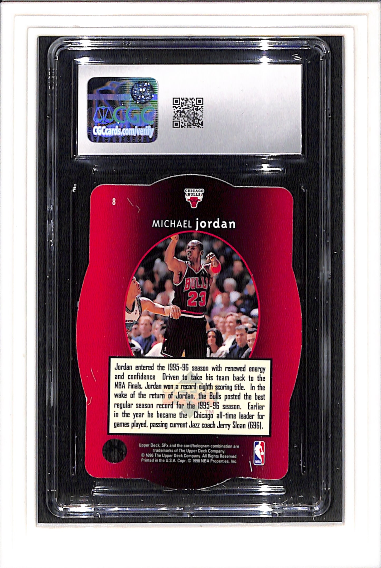 1995-96 Upper Deck SPX Gold 50 card Graded Set - Jordan