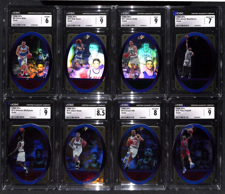 1995-96 Upper Deck SPX Gold 50 card Graded Set - Jordan