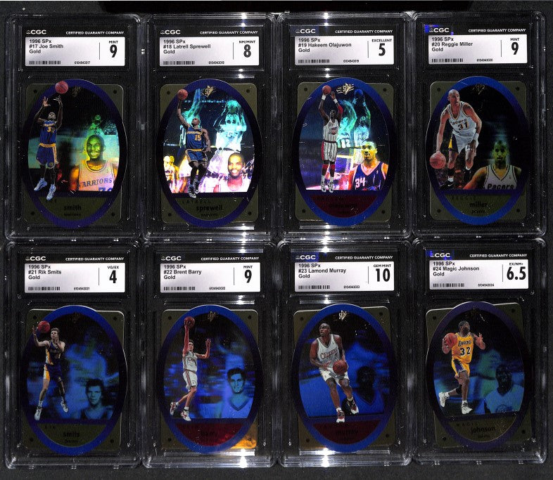 1995-96 Upper Deck SPX Gold 50 card Graded Set - Jordan