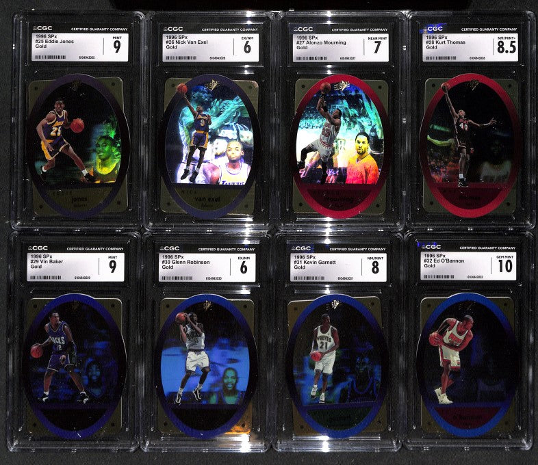 1995-96 Upper Deck SPX Gold 50 card Graded Set - Jordan