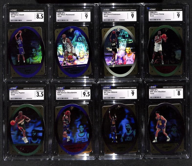 1995-96 Upper Deck SPX Gold 50 card Graded Set - Jordan