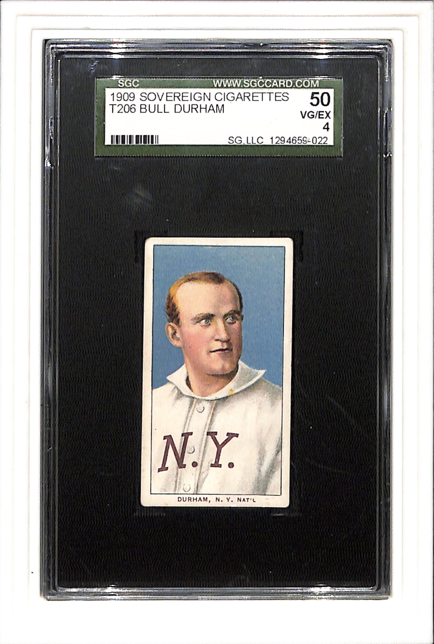 1909 T206 Bull Durham Sovereign 150 SGC 4