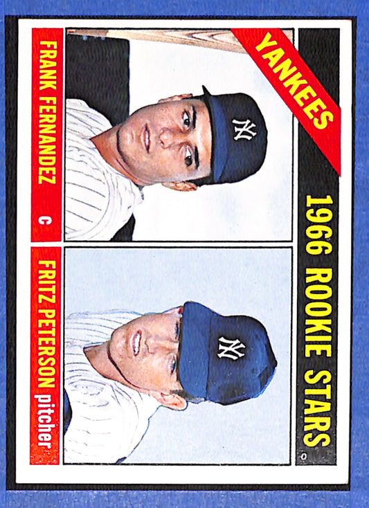 1966 Topps #584 Yankees 1966 Rookie Stars EXMT - HI# HOF-10005964