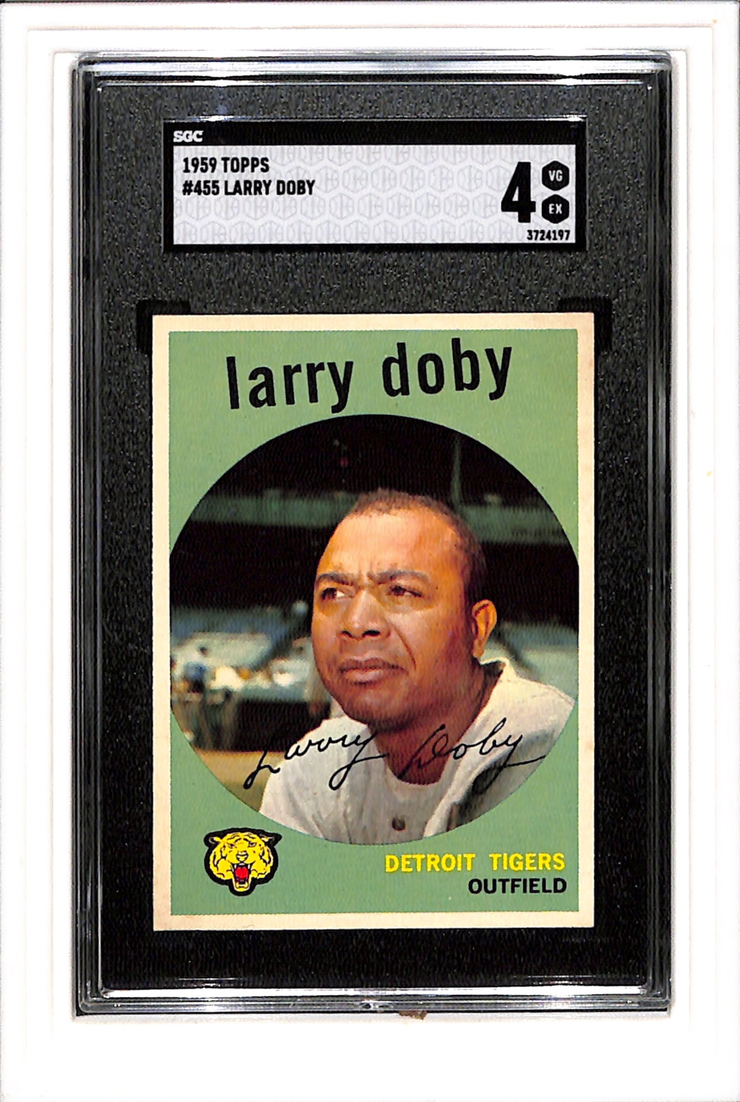 1959 Topps #455 Larry Doby SGC 4 SN 3724197