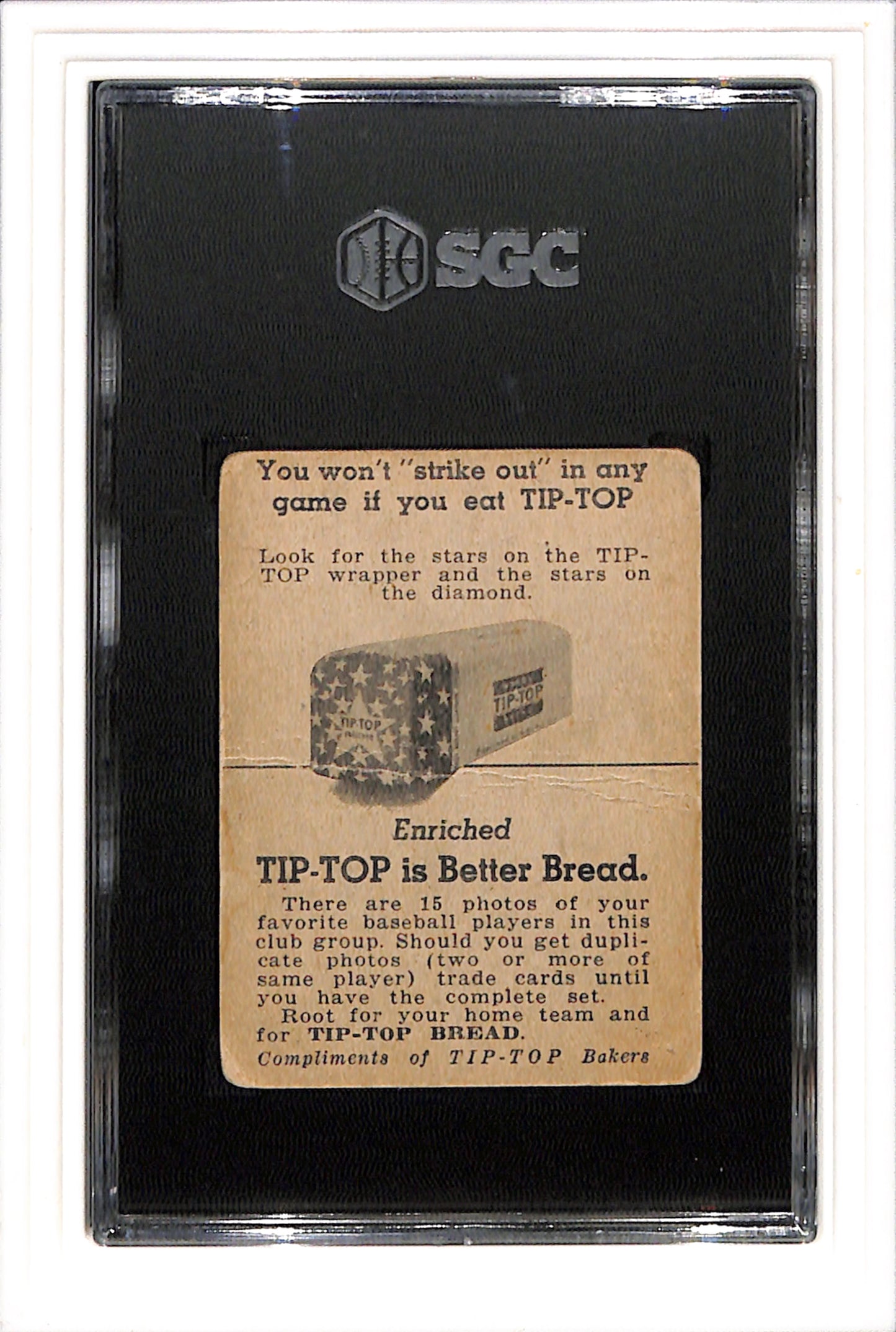1947 Tip Top Bread George Munger SGC 1 SN 0117793