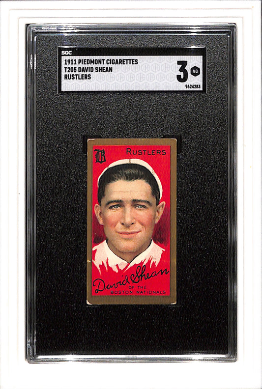 1911 Piedmont Cigarettes T205 Shean, David Rustlers SGC 3 SN 9624283