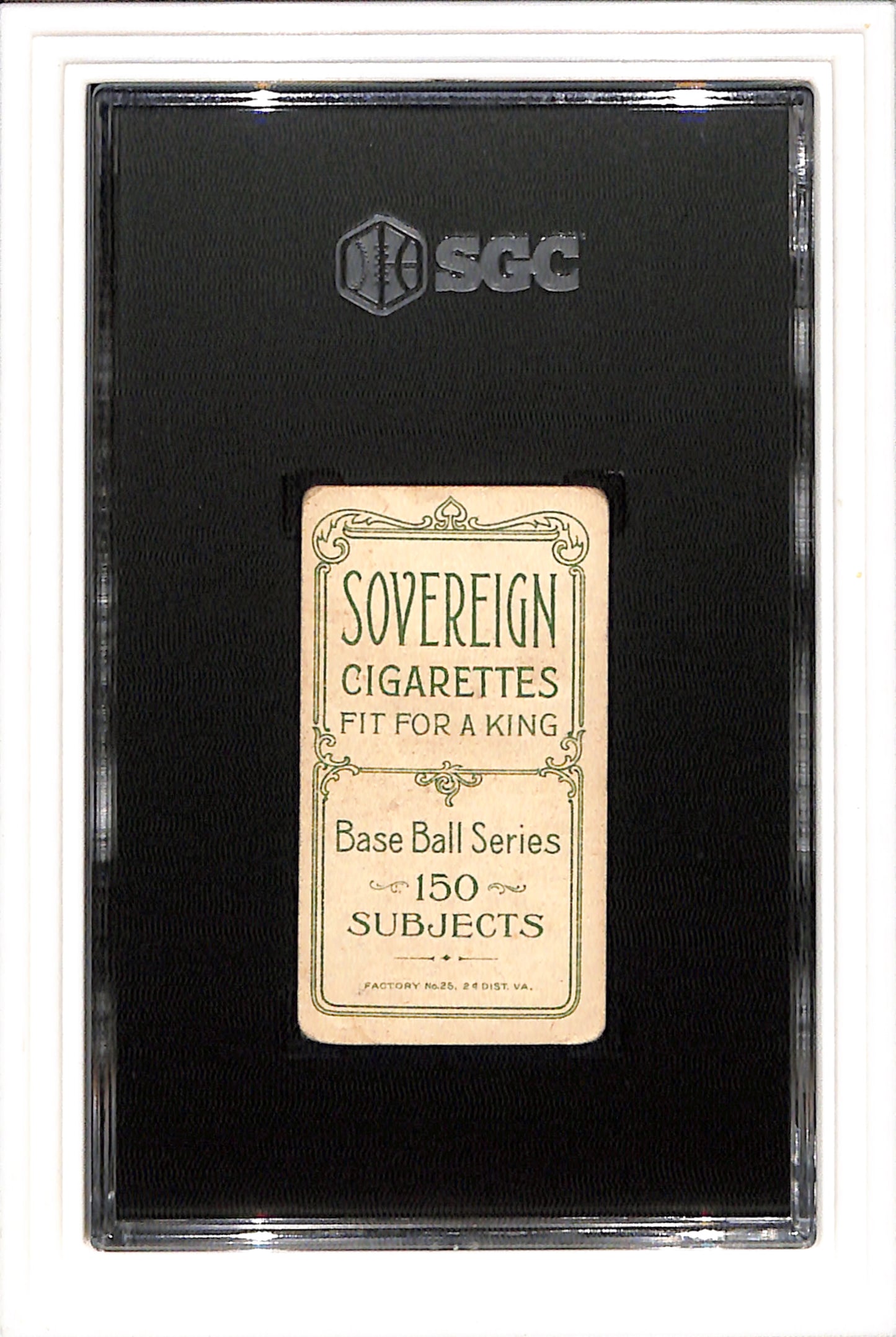 1909 Sovereign T206 Davis Harry H. Davis On Front SGC 2 SN 9515190