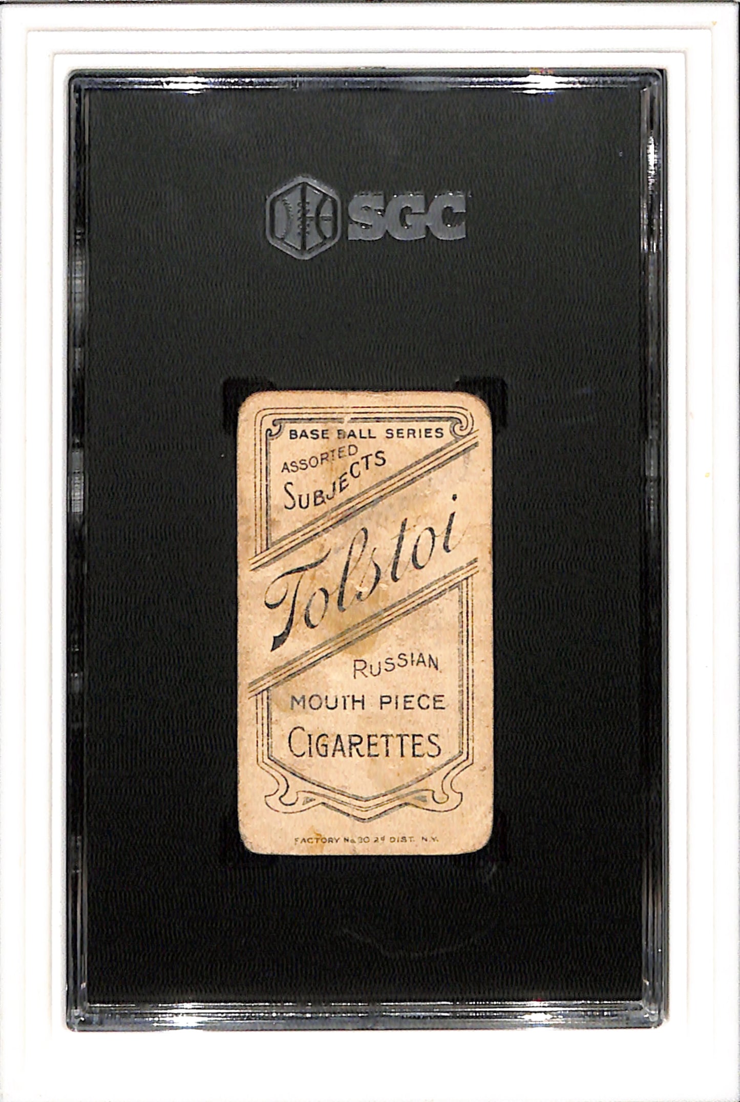 1909-11 Tolstoi Cigarettes T206 Demmitt, Ray New York SGC 1 SN 3851006