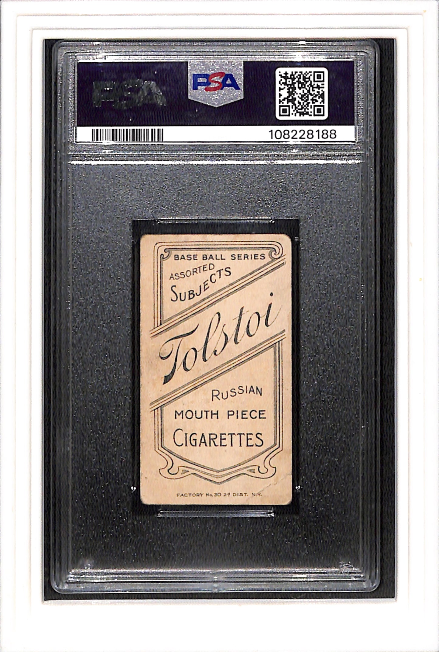 1909-11 T206 Tolstoi Clark Griffith Batting PSA 1.5 SN 108228188