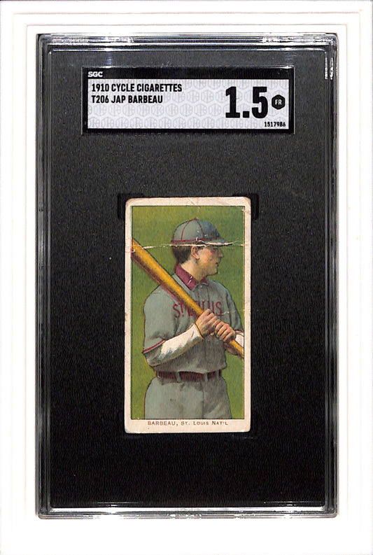 1910 Cycle Cigarettes T206 Barbeau, Jap SGC 1.5 SN 1517986