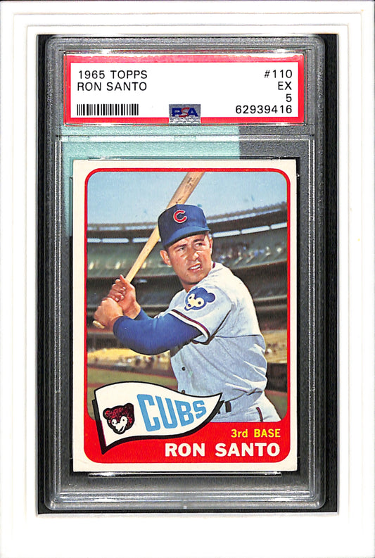 1965 Topps #110 Ron Santo PSA 5 SN 62939416
