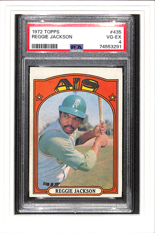 1972 Topps #435 Reggie Jackson PSA 4 SN 74553291