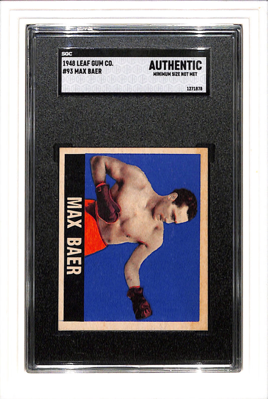 1948 Leaf Gum Co. #93 Max Baer SGC A SN 1271878