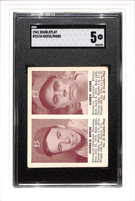 1941 Doubleplay #23/24 Reese/Higbe SGC 5 SN 7533799